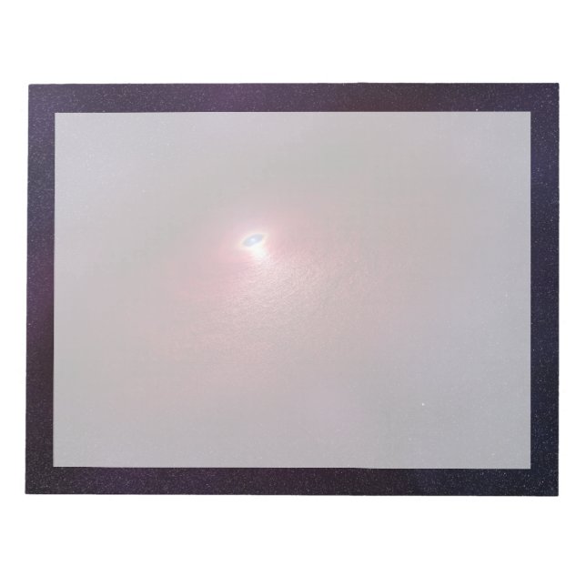 Bloc-note Une Étoile De Neutron Avec Un Disque De Poussière  (Devant)