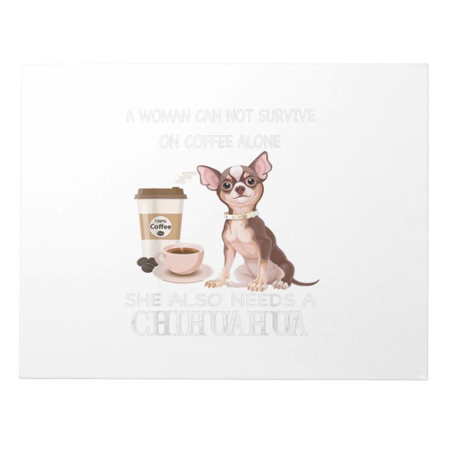 Bloc-note une femme ne peut pas survivre seul au café elle a (Devant)