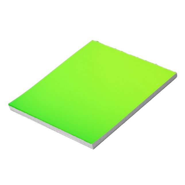 Bloc-note Une feuille rectangulaire vert brillant est affich (Tourné)