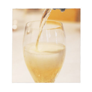 Bloc-note Une flûte à champagne remplie de Gosset
