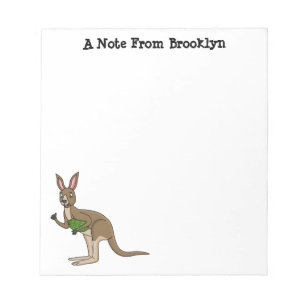Bloc-note Une jolie illustration de kangourou australien