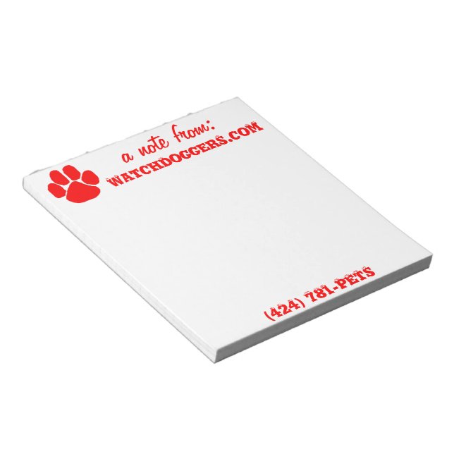 Bloc-note Une Note De. . . (Incliné)