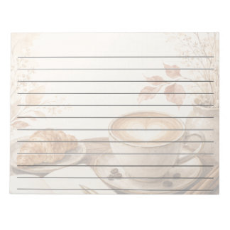 Bloc-note Une tasse de réflexion confortable