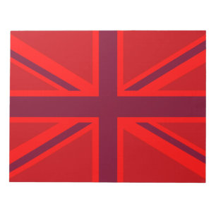 Bloc-note Union Jack rouge