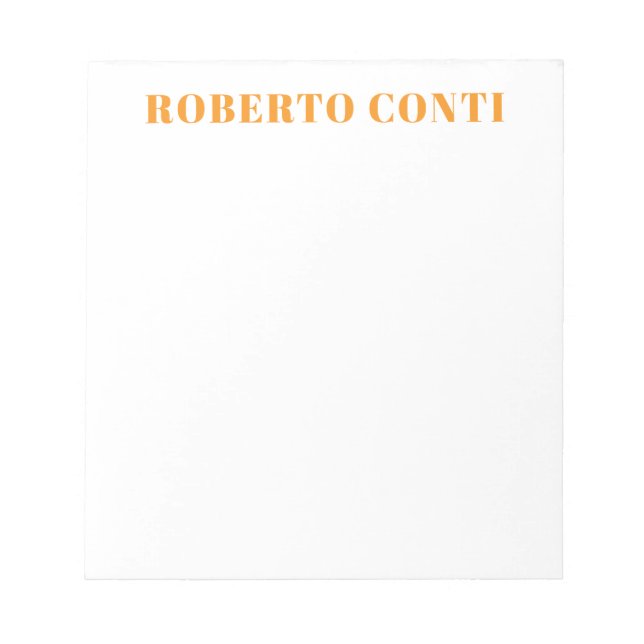 Bloc-note Unique Moderne Minimaliste Simple (Devant)