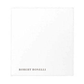 Bloc-note Unique Moderne Simple Votre Nom Minimaliste