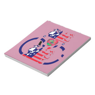 Bloc-note USA Hope Beau drapeau national Extraordinaire Desi