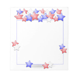 Bloc-note USA Independence Day Patriotic Stars American