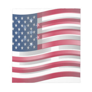 Bloc-note USA Unites : Stripes & Stars en Gras Design