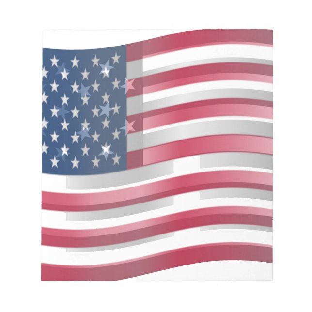 Bloc-note USA Unites : Stripes & Stars en Gras Design (Devant)