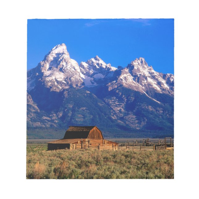 Bloc-note USA, Wyoming, Grand Teton National Park, Matin (Devant)