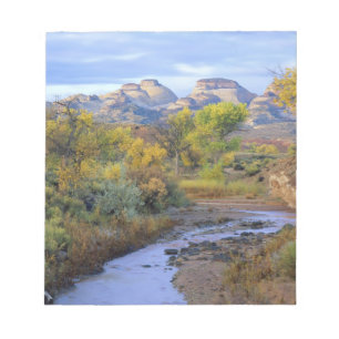 Bloc-note UTAH. ÉTATS-UNIS. Pleasant Creek en automne au lev
