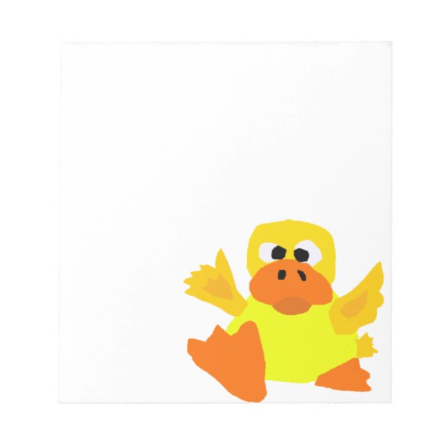 Bloc-note UU - Drôle Canard Bigfoot Art Cartoon (Devant)