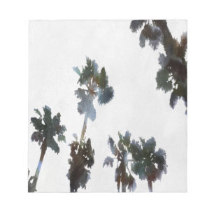 Bloc-note Vacances Palmiers tropicaux Aquarelle artistique