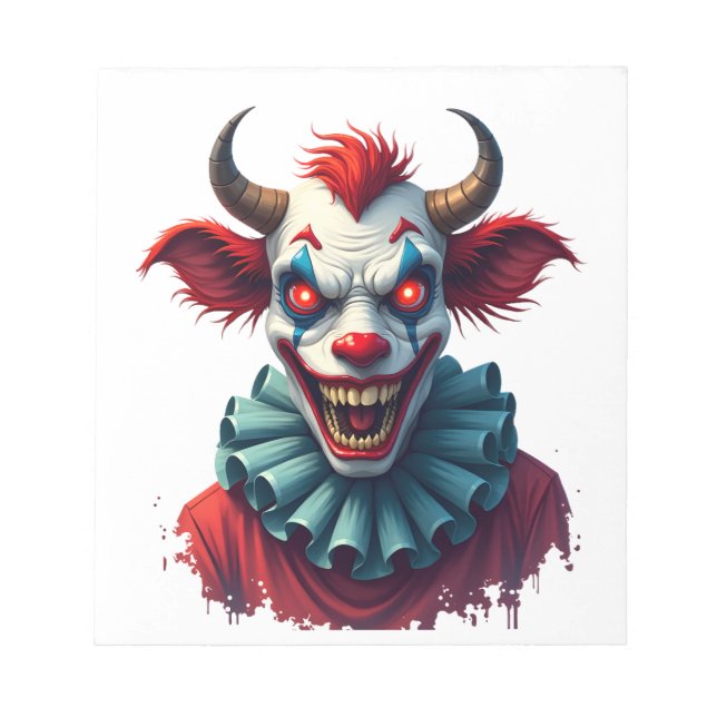 Bloc-note Vache Clown de la Terreur (Devant)