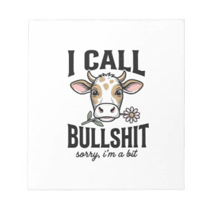 Bloc-note Vache drôle que j'appelle Design de T-shirt vintag