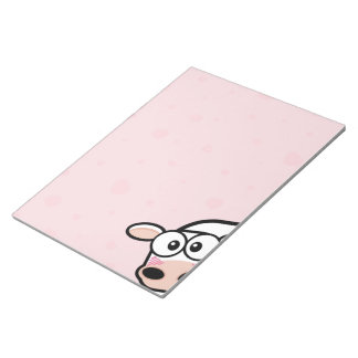 Bloc-note Vache et Coeurs qui brulent