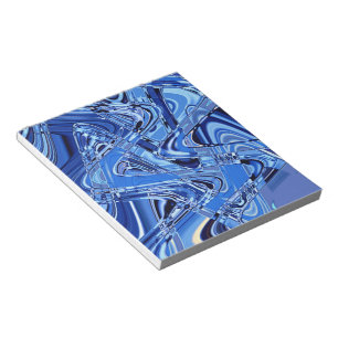 Bloc-note vagues de routes en bleu