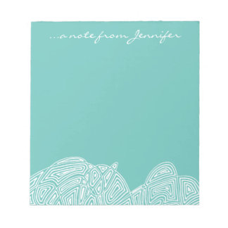 Bloc-note Vagues turquoises