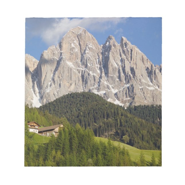 Bloc-note Val di Funes, Val de Villnöss, Dolomites, Italie (Devant)
