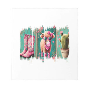 Bloc-note Valentine de Cowgirl Rose Png, Cœur Png