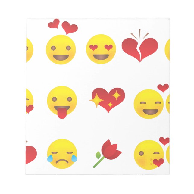 Bloc-note Valentine Emojis (Devant)