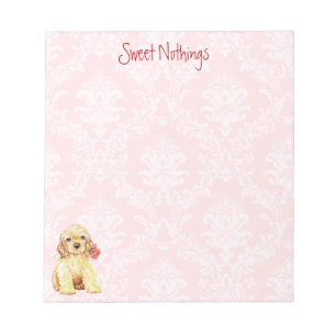 Bloc-note Valentine Rose Cocker