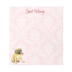 Bloc-note Valentine Rose Mastiff