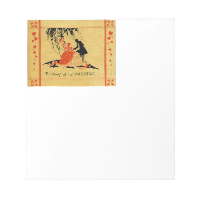 Bloc-note Valentine vintage (Devant)