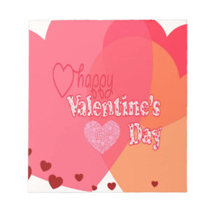 Bloc-note Valentines Day Hearts