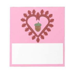Bloc-note Valentines Day Love Heart Acorn