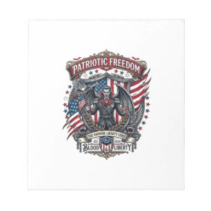 Bloc-note Vampire Patriotique Liberté Seigneur Horreur Monst