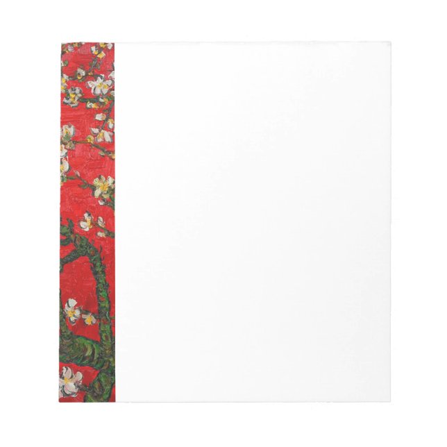 Bloc-note Van Gogh Almond Blossoms Rouge (Devant)