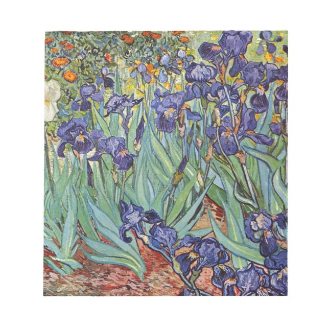 Bloc-note Van Gogh Irises Peinture impressionniste (Devant)