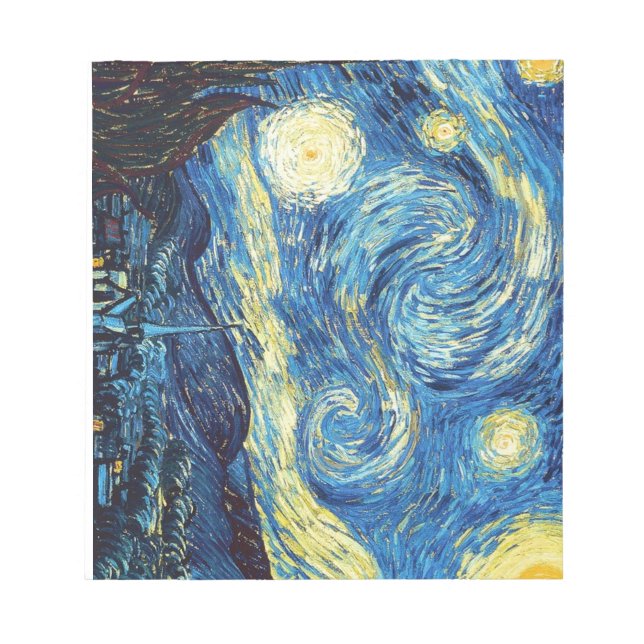 Bloc-note Van Gogh Starry Night Notepad ( 40 pages) (Devant)