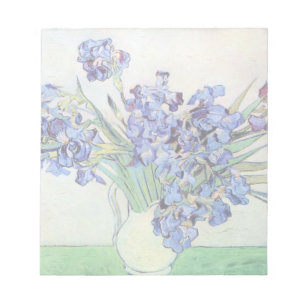 Bloc-note Van Gogh Vase avec Irises, Art Floral Vintage