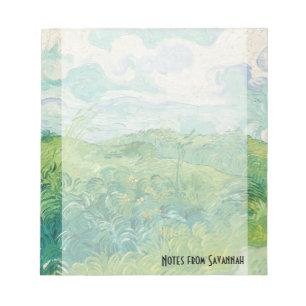 Bloc-note Van Gogh's Green Wheat Fields Personalized