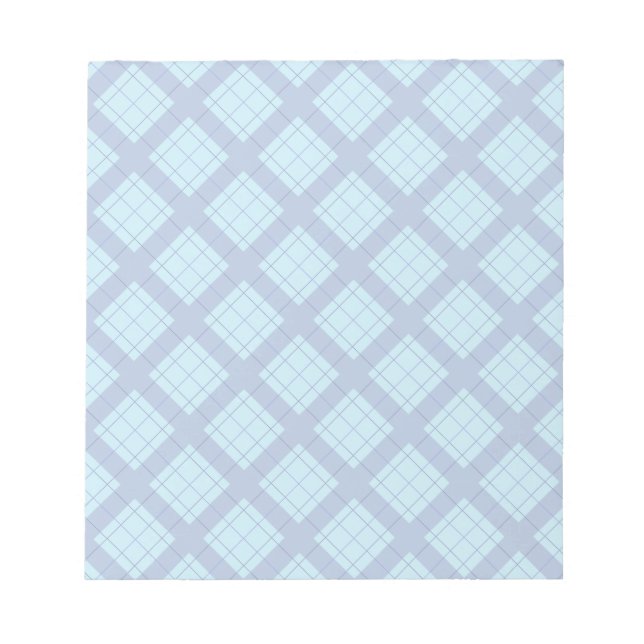Bloc-note Variation bleue Plaid (Devant)
