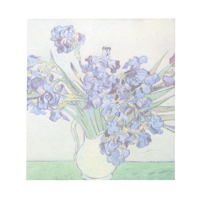 Bloc-note Vase Still Life avec Irises par Vincent van Gogh (Devant)
