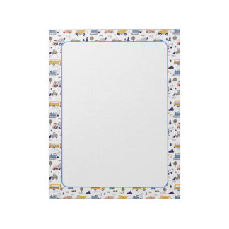 Bloc-note Véhicules à thème