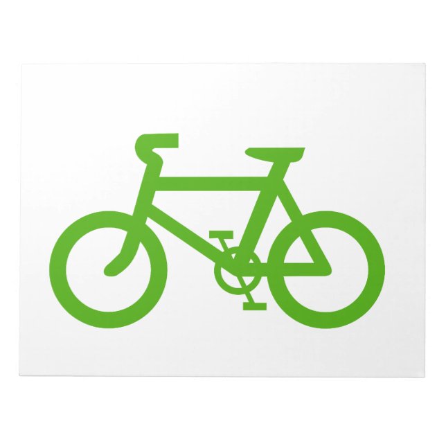 Bloc-note Vélo Éco Vert (Devant)