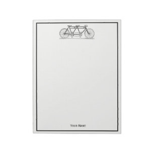 Bloc-note Vélo vintage Conçu Pour Deux / Vélo Tandem