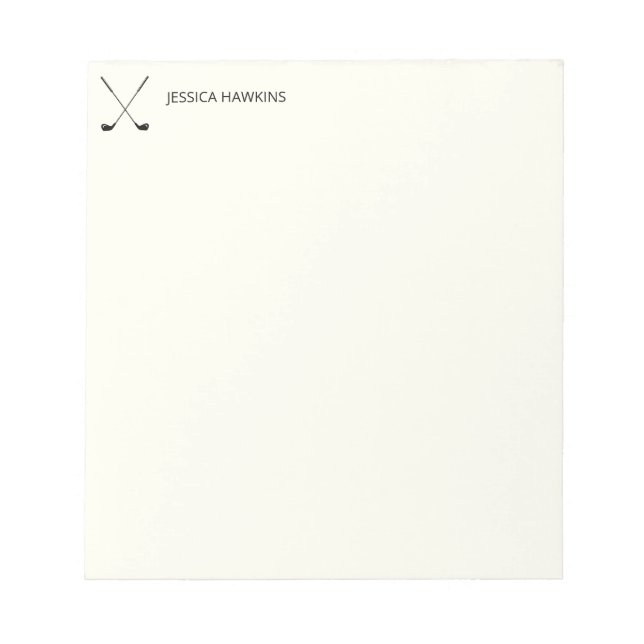 Bloc-note Ventilateur de golf simple papeterie personnelle C (Devant)