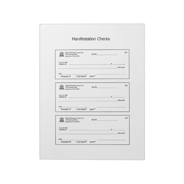 Bloc-note Vérifications de la manifeste Vérifications de l'a (Tourné)