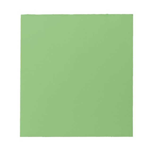 Bloc-note Vert bourgeon (couleur solide) (Devant)
