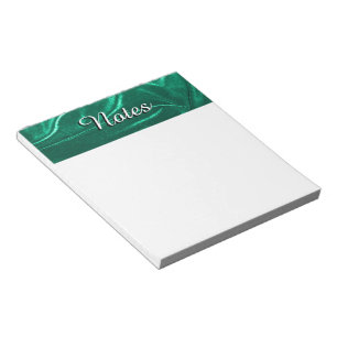 Bloc-note Vert turquoise Velours-comme la photo 09 de tissu