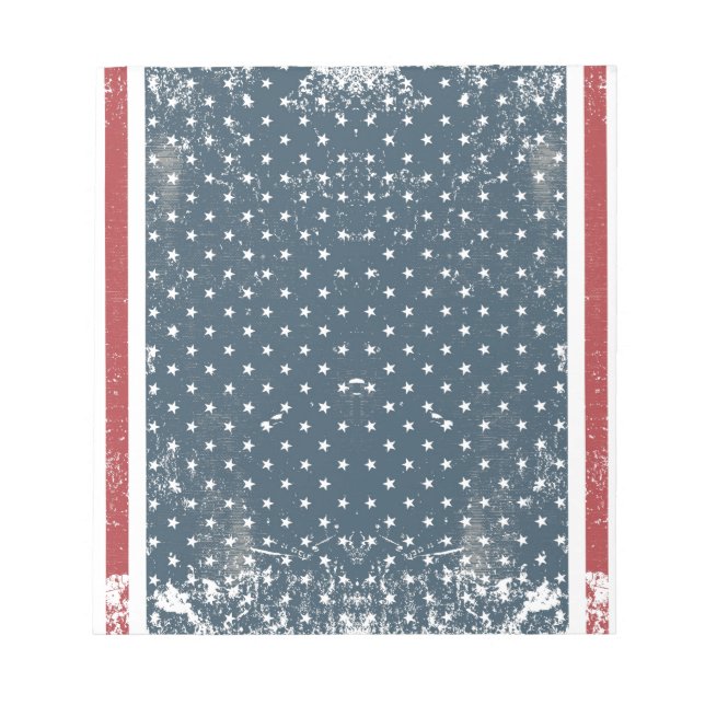 Bloc-note vertical american flag (Devant)