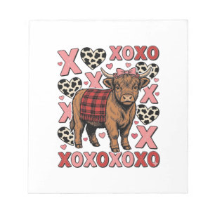 Bloc-note Vêtement vintage de la Saint-Valentin XOXO jolie v