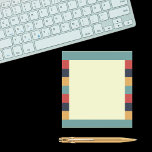 Bloc-note Vibe vintage et rétro, bandes horizontales<br><div class="desc">Ce bloc-notes branché est parfait pour ceux qui veulent ajouter un peu de style rétro, et de l'ambiance vintage à leur quotidien. Le design unique des rayures horizontales est accentué par des impressions de blocs colorées, ce qui le rend à la fois élégant et fonctionnel. Cet ordinateur portable est l'accessoire...</div>