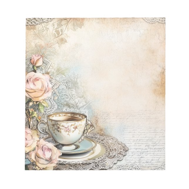 Bloc-note Victorian Tea Party notepad (Devant)